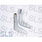 Pair chrome covers, seat RH, late styl