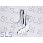 Pair chrome covers, seat RH, late styl