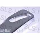 Pair chrome covers, seat RH, late styl