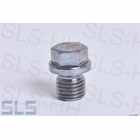 Plug screw oil sump M12 (fits replaced pan)