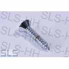 raised countersunk head tapping screw, chrome plat