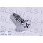 raised countersunk head tapping screws, chrome pla