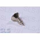 Screw, countersunk, 3,5 door-chr.