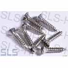 Set 8 screws rr boot carpet trims