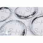 [101] Set: 4x Wheel trim rings orig. chromed