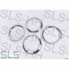 [ring] Set: 4x Wheel trim rings orig. chromed