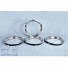 [ring] Set: 4x wheel trim rings s.steel, Repro