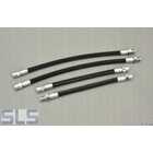 Set brake hoses, 4pcs