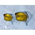 [30] Set fog lights 190SL yellow REPRO