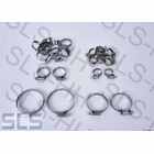 [lrgclamp] Set hose clamps e.g. 280SL, 26 pcs