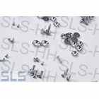 Set of chrome screws 395 pcs