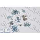 Set of sheet metal / decorative / hardware screws, 153pcs