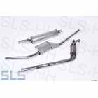 Set stainless steel exhaust 220SE/b Cab