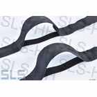 Set strap belts f.softtop, black, R113