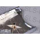 SL 107 Lower Left Chrome Seat Hinge Cover 