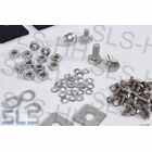 stainless steel mounting kit for rear bumper, 124pcs.