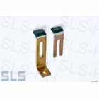 Stopper brackets, doorglass, 1 pair