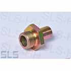 Threaded fitting @ thermostat housing