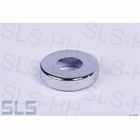 Washer, chrome, high shape, fits up to 4mm screws