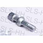 wheel bolt, total 86mm, zinc plated,without crome 