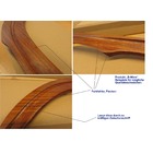 [50] Wood bow, on dashboard, 2-pce, LHD