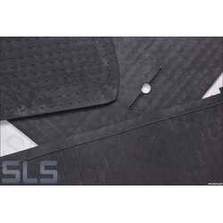 6 pcs set rubber mats W110/111, 4-door LHD, interior, no