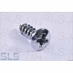 raised countersunk head tapping screw chrome plated 2,9X9,5