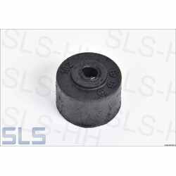 small rubber donut at roll bar bracket rods